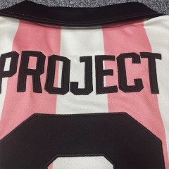 Camiseta de fútbol con corte cuadrado y top corto para mujer