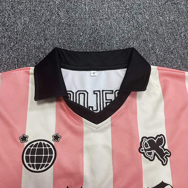 Camiseta de fútbol con corte cuadrado y top corto para mujer