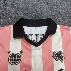 Camiseta de fútbol con corte cuadrado y top corto para mujer