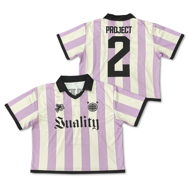 Camiseta de fútbol con corte cuadrado y top corto para mujer