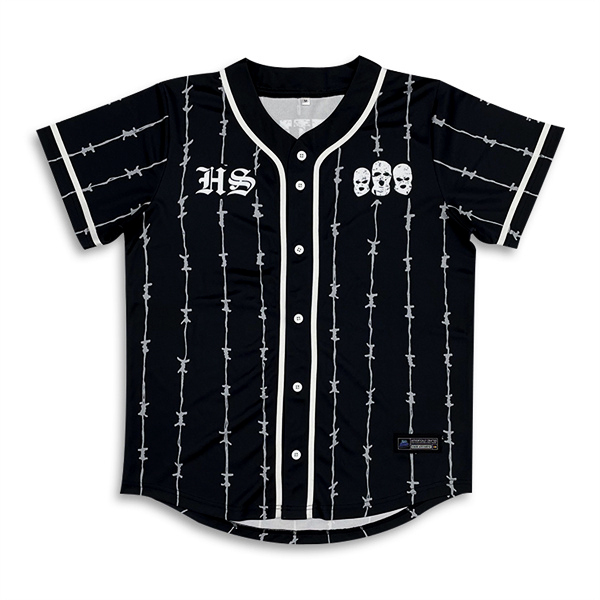 Sublimation Streetwear Custom Baseball Jersey