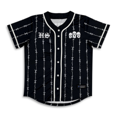 Sublimation Streetwear Custom Baseball Jersey
