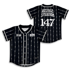 Sublimation Streetwear Custom Baseball Jersey