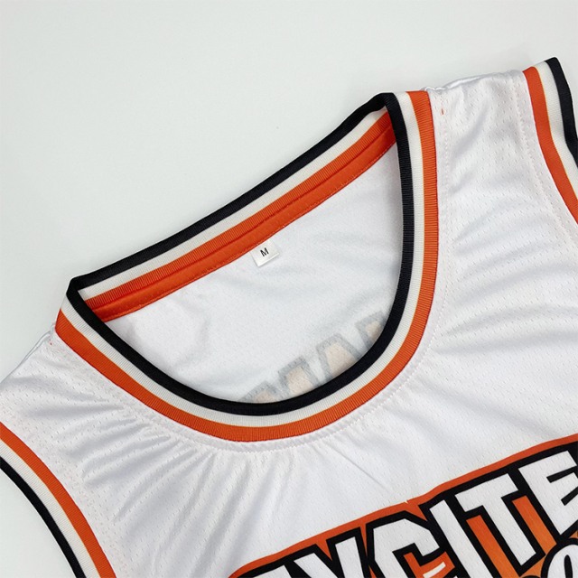 Custom Sublimation Striped Mesh Basketball Jersey