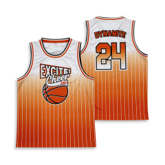 Custom Sublimation Striped Mesh Basketball Jersey