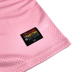 Pink Mesh Sublimation Boxy Fit Football Jersey