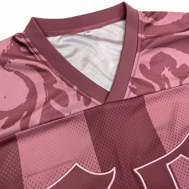 Sublimation Patchwork Embroidery Fans American Football Jersey