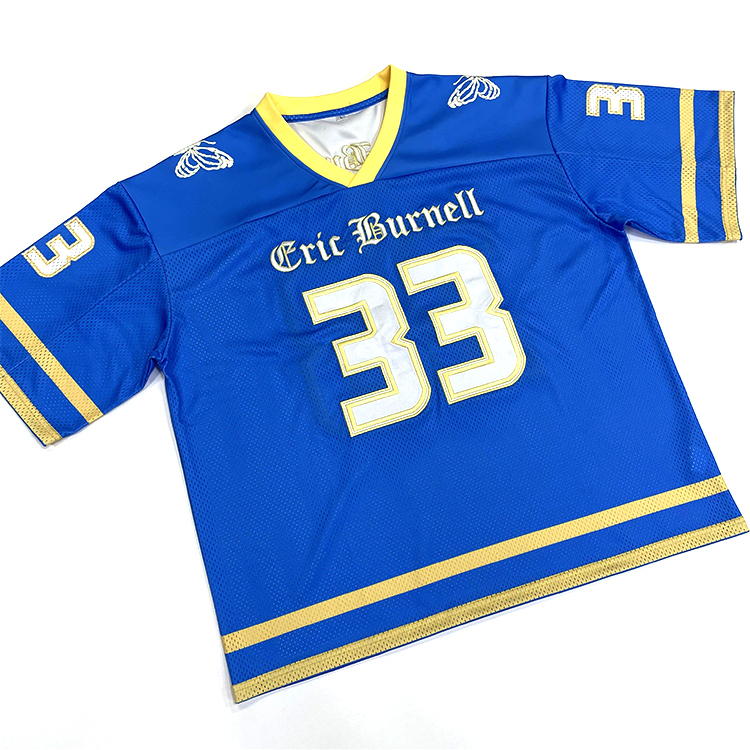Blue Classic American Street Fans Football Jersey