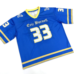 Blue Classic American Street Fans Football Jersey