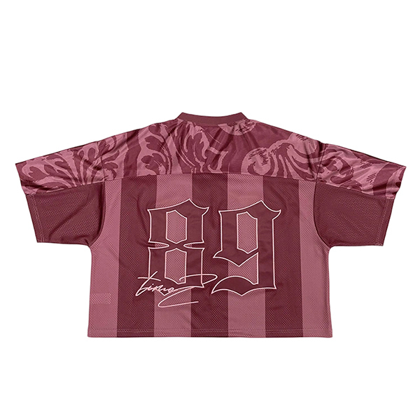 Sublimation Patchwork Embroidery Fans American Football Jersey