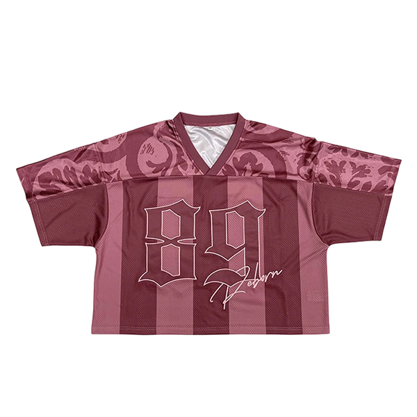 Sublimation Patchwork Embroidery Fans American Football Jersey