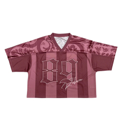 Sublimation Patchwork Embroidery Fans American Football Jersey