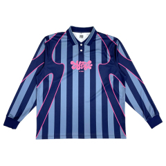 Custom Striped Retro Long Sleeve Football Shirts