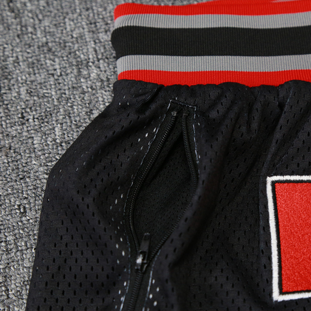 Black Sublimation Mesh Sports Basketball Shorts