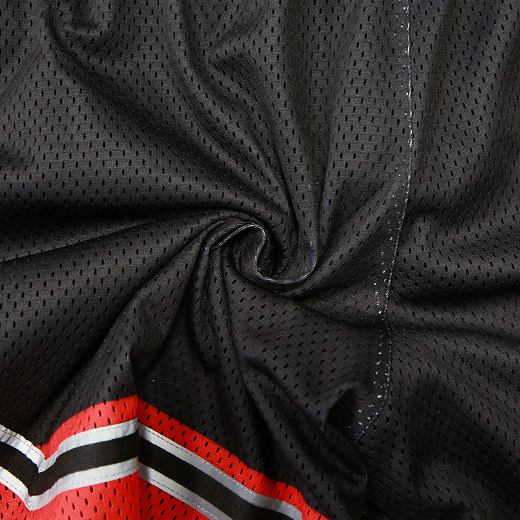 Black Sublimation Mesh Sports Basketball Shorts
