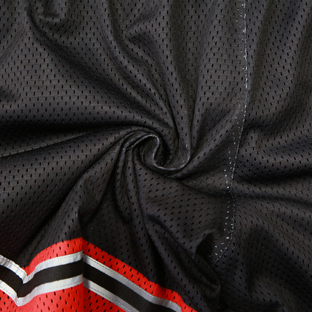 Black Sublimation Mesh Sports Basketball Shorts