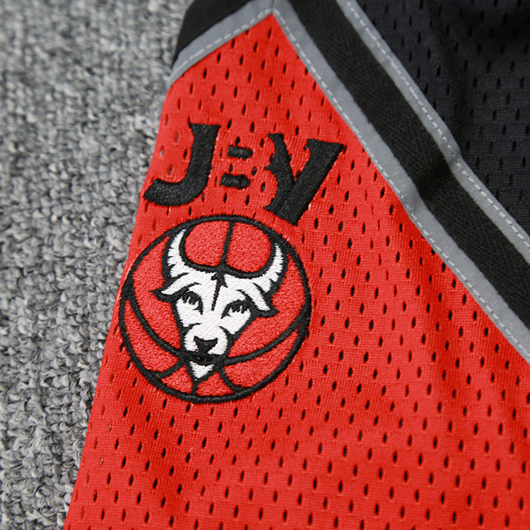 Black Sublimation Mesh Sports Basketball Shorts