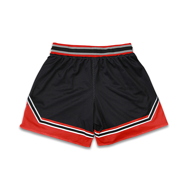 Black Sublimation Mesh Sports Basketball Shorts