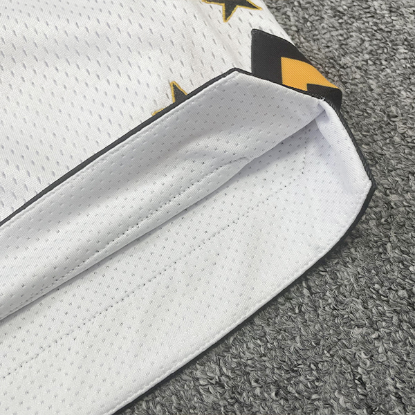 Custom Embroidery White Mesh Basketball Shorts