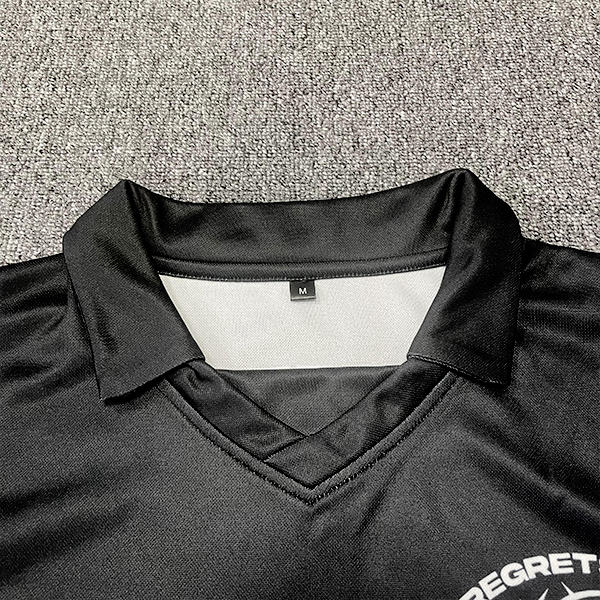 Sublimation Design Printing Black Soccer Shirts