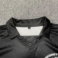 Sublimation Design Printing Black Soccer Shirts