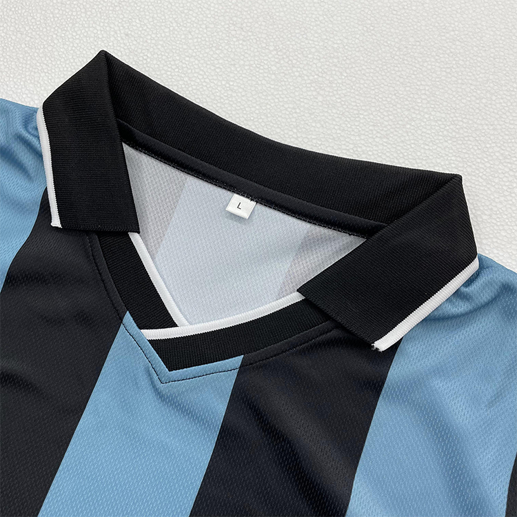 Custom Sublimation Striped Retro Football Shirts