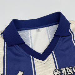 Custom Striped Sublimation Design Fashion Soccer Shirts