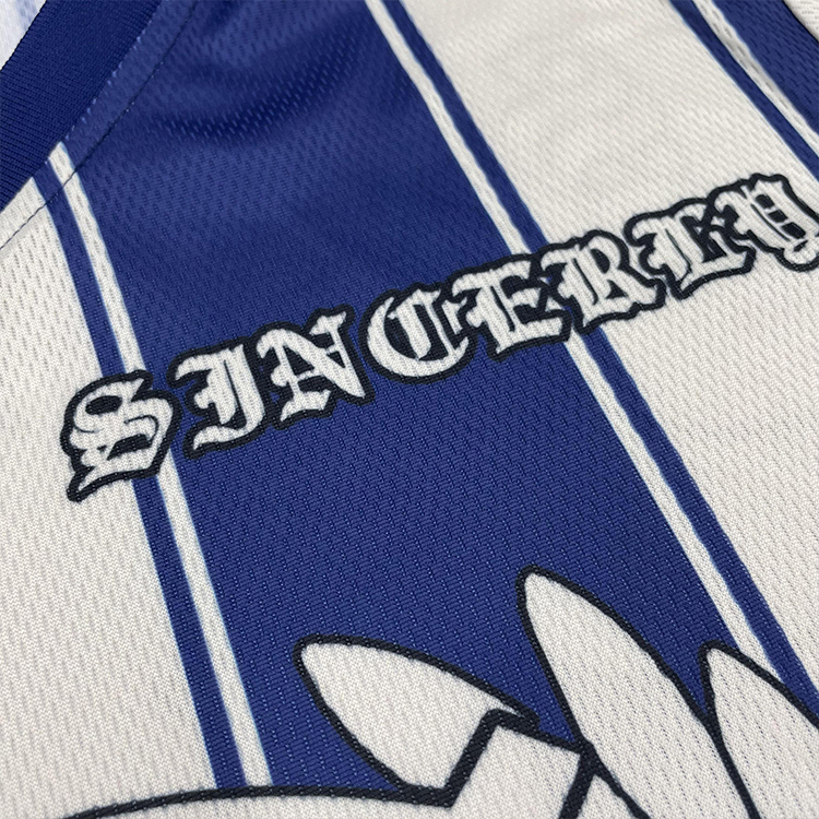 Custom Striped Sublimation Design Fashion Soccer Shirts