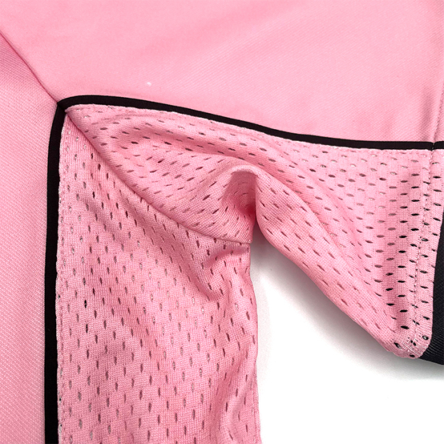 Custom Pink Sublimation Patchwork Football Jersey