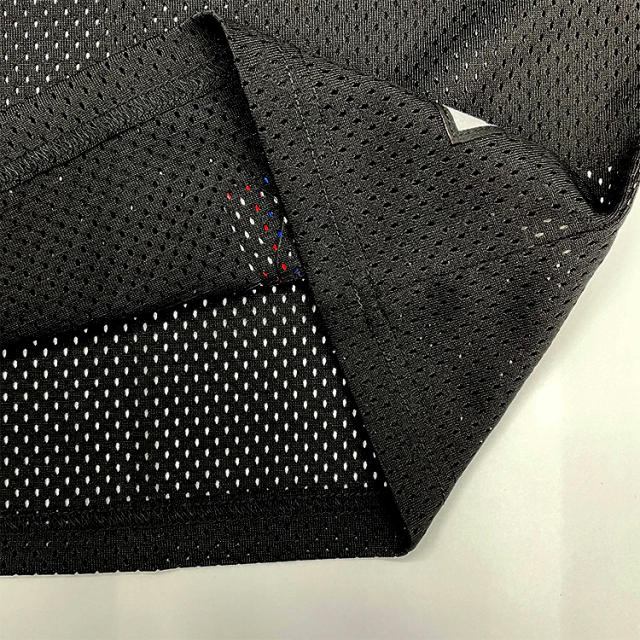 Custom Black Mesh Embroidery Basketball Jersey