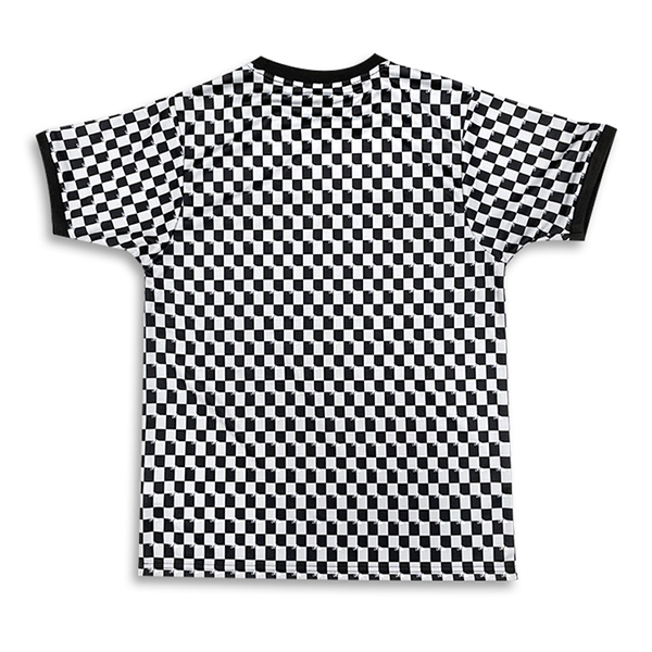 Custom Black And White Plaid Sublimation Design Football Shirts