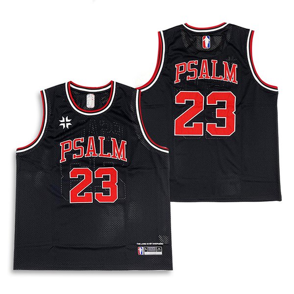 Custom Black Mesh Embroidery Basketball Jersey
