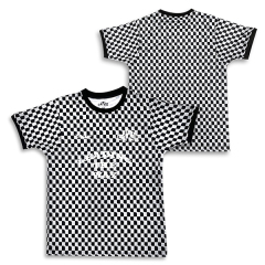 Custom Black And White Plaid Sublimation Design Football Shirts