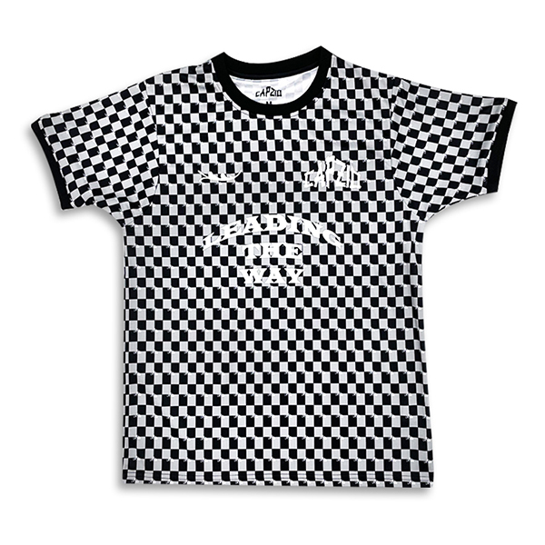 Custom Black And White Plaid Sublimation Design Football Shirts