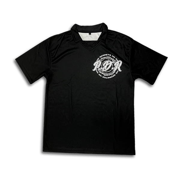 Sublimation Design Printing Black Soccer Shirts