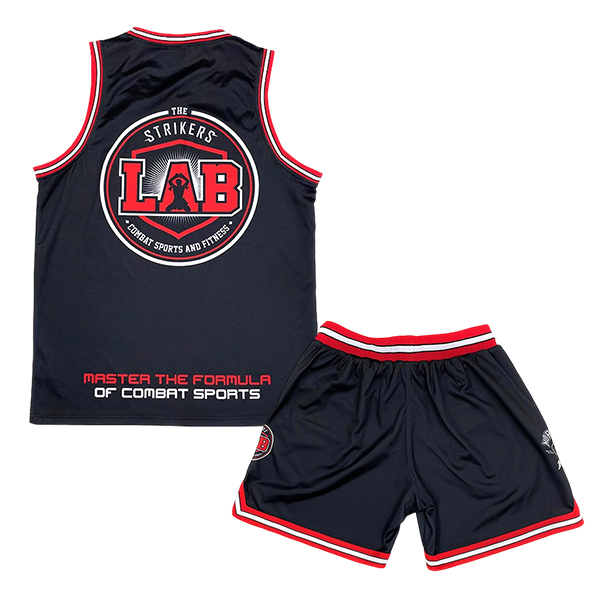 Custom Mesh Sublimation Black Basketball Uniform