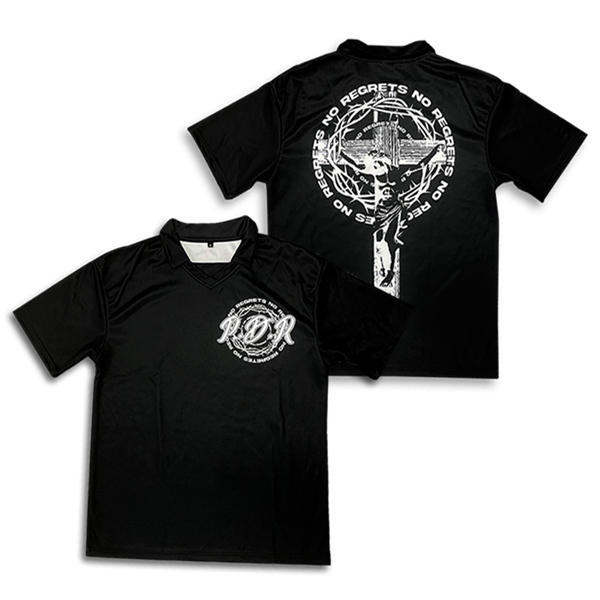 Sublimation Design Printing Black Soccer Shirts