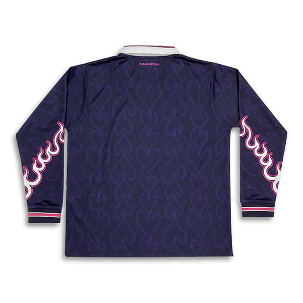 Custom Fashion Retro Long Sleeve Soccer Jersey