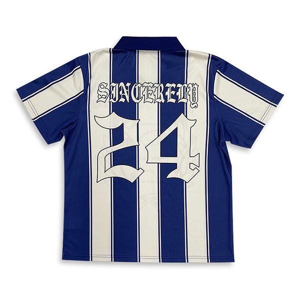 Custom Striped Sublimation Design Fashion Soccer Shirts