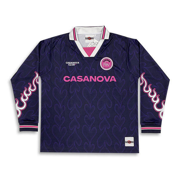 Custom Fashion Retro Long Sleeve Soccer Jersey