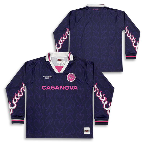 Custom Fashion Retro Long Sleeve Soccer Jersey