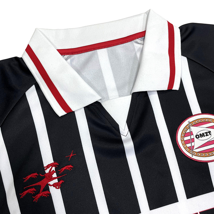 Custom Sublimated Embroidery Patchwork Long Sleeve Vintage Football Jersey