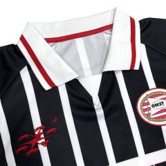 Custom Sublimated Embroidery Patchwork Long Sleeve Vintage Football Jersey