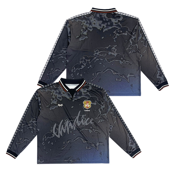 Custom High Quality Sublimation Embroidery Long Sleeve Football Jersey
