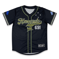 Custom Streetwear Sublimation Baseball Jersey