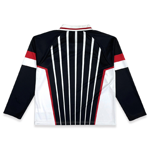Custom Sublimated Embroidery Patchwork Long Sleeve Vintage Football Jersey