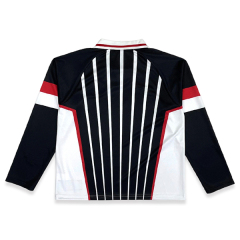 Custom Sublimated Embroidery Patchwork Long Sleeve Vintage Football Jersey