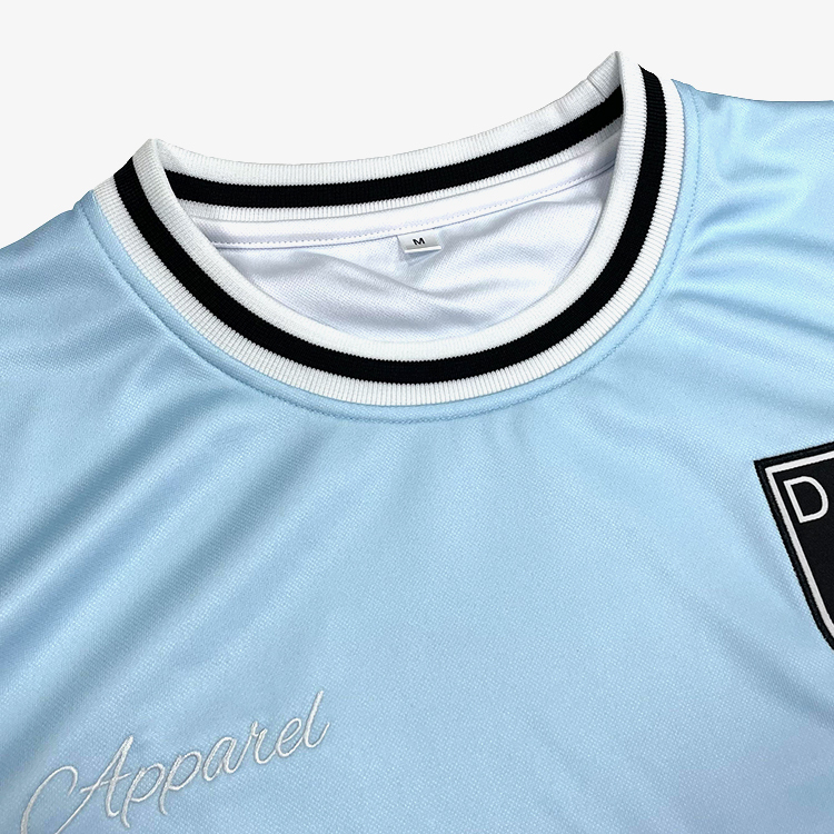 Crew Neck Sublimation Design Black Soccer Shirts