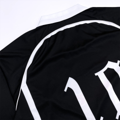Embroidery Logo Sublimation Design Retro Fashion Long Sleeve Football Jersey