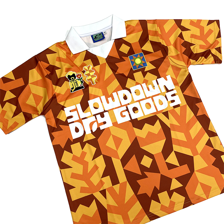 Embroidery Sublimation Rib Classic Design Soccer Jersey